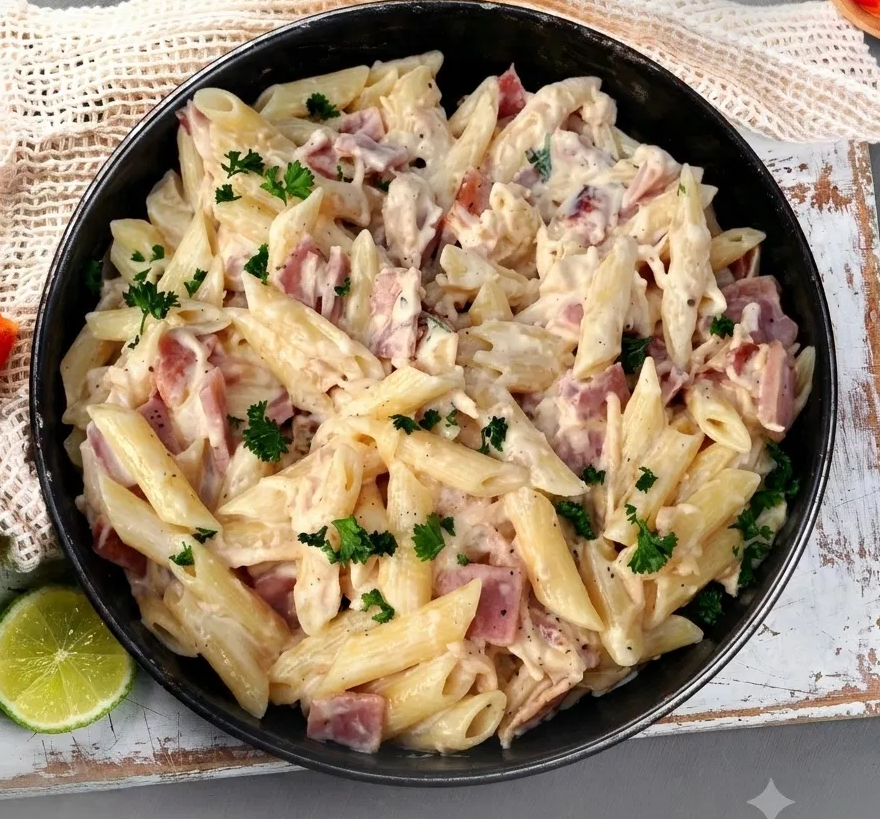 Creamy Chicken & Bacon Pasta